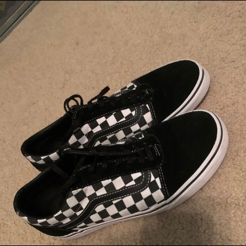 Black & White Checkered Vans